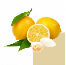 Doppio Milk Limone | Confetti alla mandorla aromatizzati | Diamanti di Zucchero
