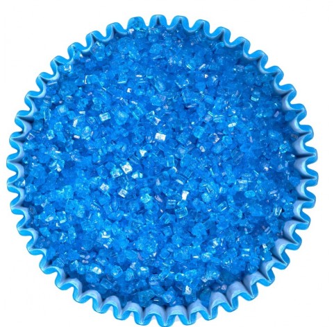 Cristalli di zucchero blu | Decorazioni dolci e torte | Diamanti di Zucchero