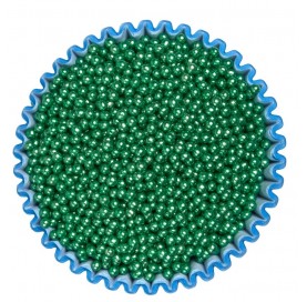 Sferici metallizzati verdi 2mm | Decorazioni dolci e torte | Diamanti di Zucchero