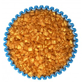 Cristalli di zucchero dorati | Decorazioni dolci e torte | Diamanti di Zucchero