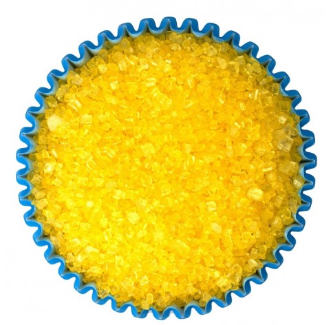 Cristalli di zucchero gialli | Decorazioni dolci e torte | Diamanti di Zucchero