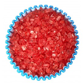 Cristalli di zucchero rossi | Decorazioni dolci e torte | Diamanti di Zucchero