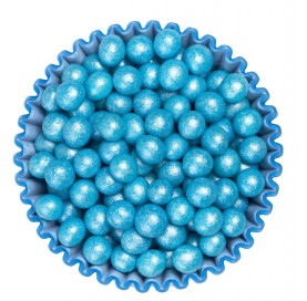 Sferici Perlati Cielo | Biglie decorative di zucchero | Diamanti di Zucchero