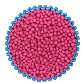 Sferici lucidi rosa - Biglie di zucchero decorative