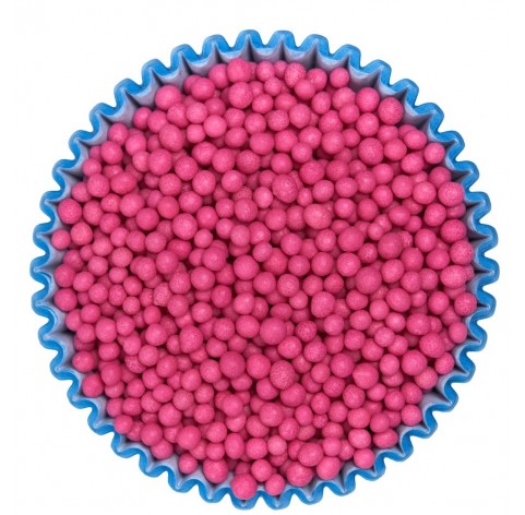 Sferici lucidi rosa - Biglie di zucchero decorative