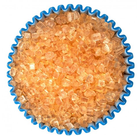 Cristalli di zucchero arancio | Decorazioni per dolci
