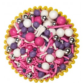 Ametista | Mix perlate e metallizzate rosa e viola | Diamanti di Zucchero