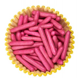Bastoncini rosa | Decorazioni di zucchero per dolci | Diamanti di Zucchero