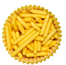 Bastoncini gialli | Decorazioni di zucchero per dolci | Diamanti di Zucchero