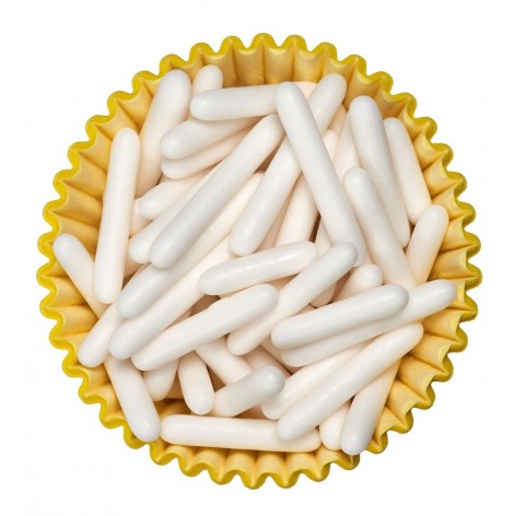 Bastoncini di zucchero bianchi per decorazioni dolci - Diamanti di Zucchero