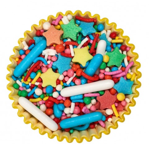 Zuccherini e sprinkles Arlecchino per decorazioni dolci | Diamanti di Zucchero