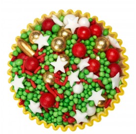 Jingle Bingle – Mix natalizio con sfere zuccherine e stelline decorative | Diamanti di Zucchero