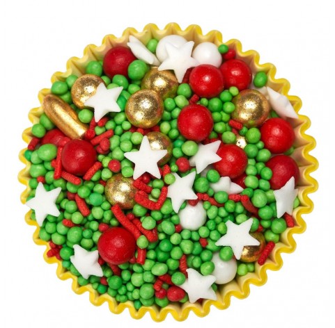 Jingle Bingle – Mix natalizio con sfere zuccherine e stelline decorative | Diamanti di Zucchero