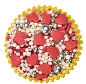 Love – Mix di cuori e sfere zuccherine per dolci romantici | Diamanti di Zucchero