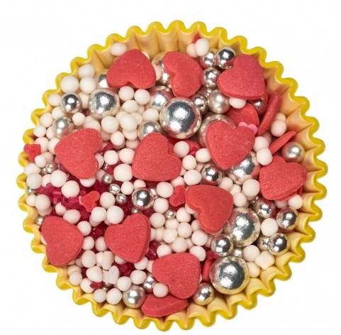 Love – Mix di cuori e sfere zuccherine per dolci romantici | Diamanti di Zucchero