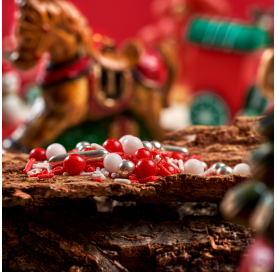 X-mas Love | Granella di zucchero e sfere colorate perlate e metallizzate – Diamanti di Zucchero