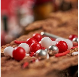 X-mas Love | Granella di zucchero e sfere colorate perlate e metallizzate – Diamanti di Zucchero