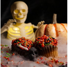 Zuccherini e sfere Black Orange per decorazioni torte | Diamanti di Zucchero