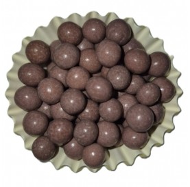 Sferici Lucidi Mocha Mousse | Biglie di zucchero marroni lucide | Diamanti di Zucchero