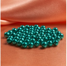 Sferici metallizzati cielo 5mm | Biglie di zucchero blu decorative | Diamanti di Zucchero